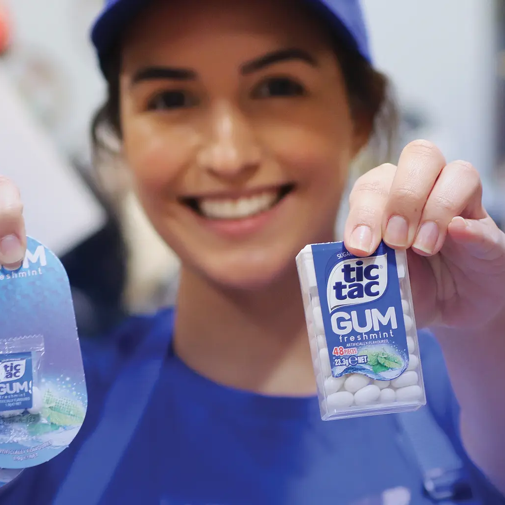 Tic Tac Gum Sampling