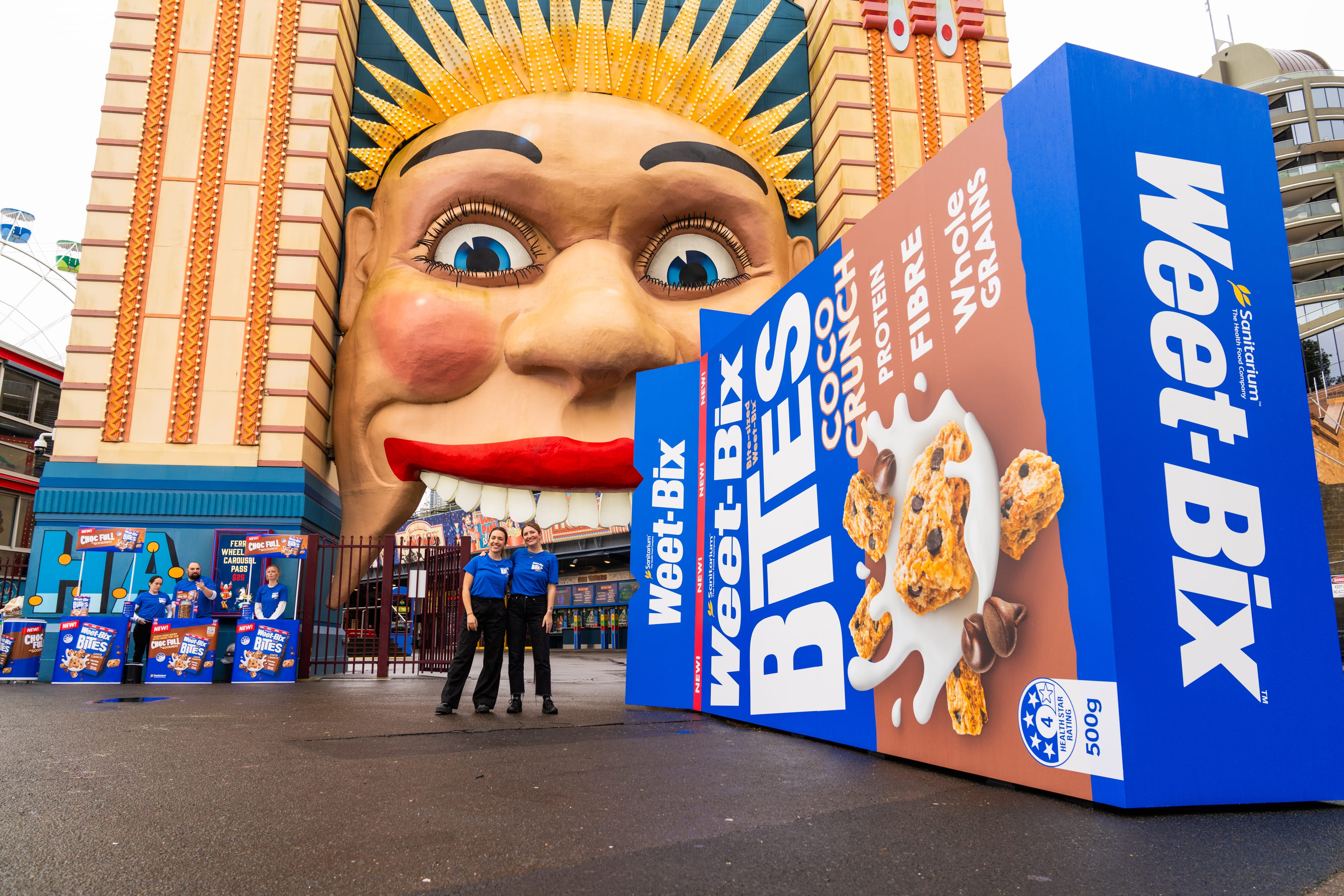 Weett-bix Luna Park experiential